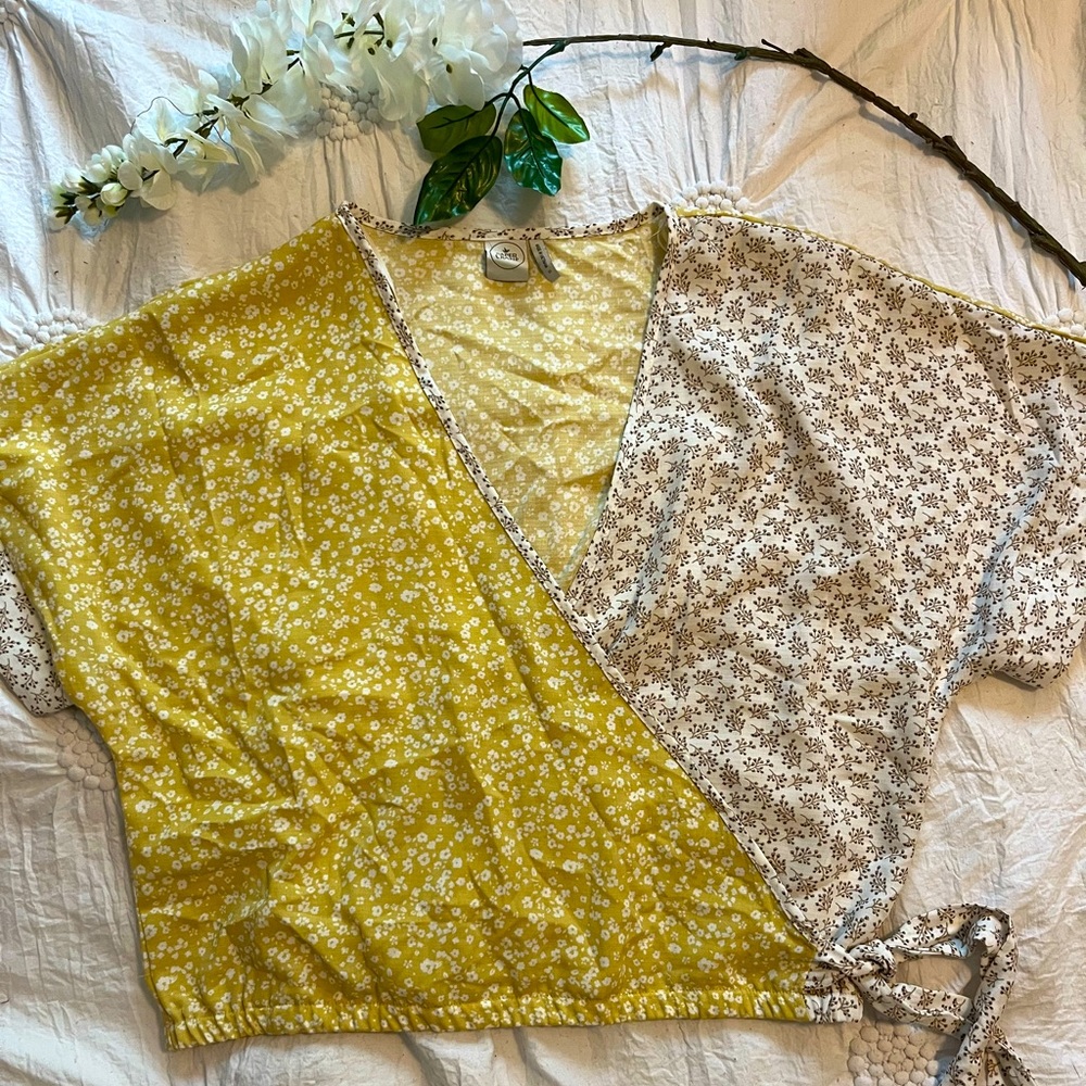 Wrap crop top